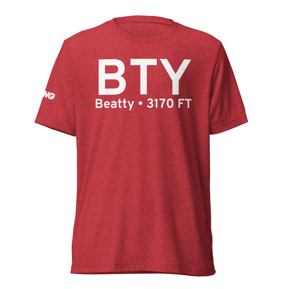 Beatty (KBTY) Airport Tri-blend T-Shirt 