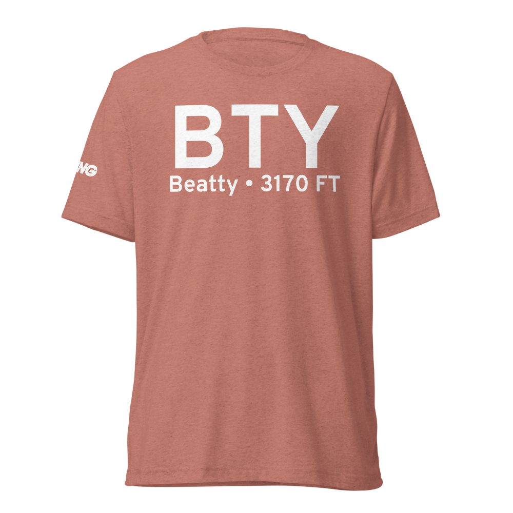 Beatty (KBTY) Airport Tri-blend T-Shirt 