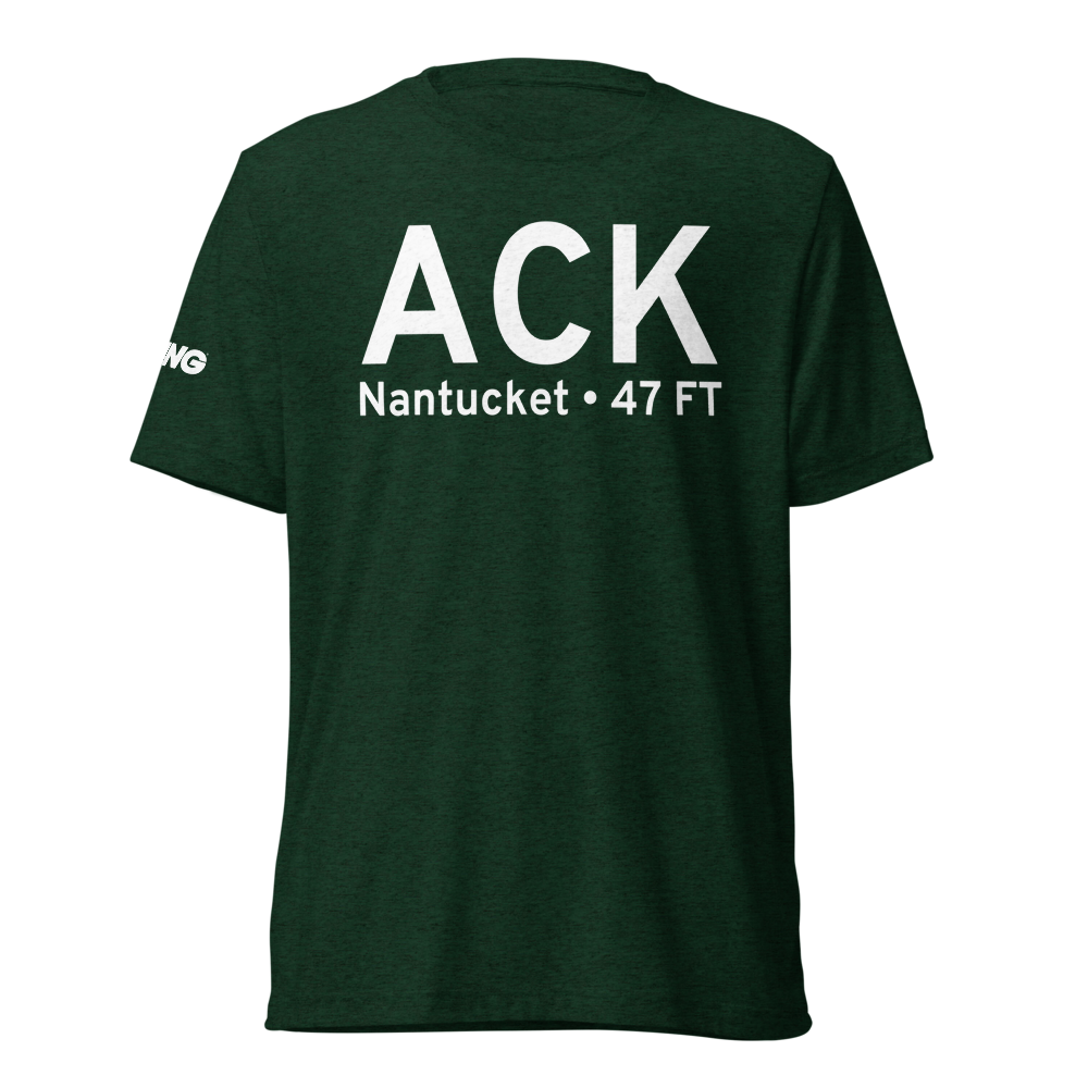 Nantucket (KACK) Airport Tri-blend T-Shirt 
