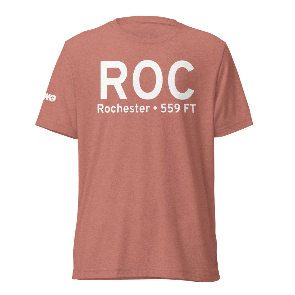 Rochester (KROC) Airport Tri-blend T-Shirt 