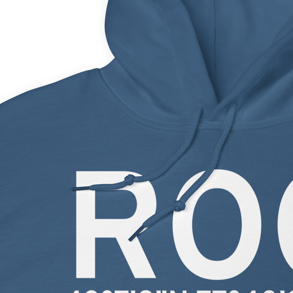Rochester (KROC) Airport Hoodie Sweatshirt 