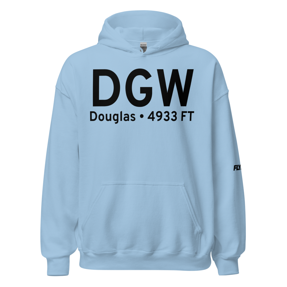 Douglas (KDGW) Airport Hoodie Sweatshirt 