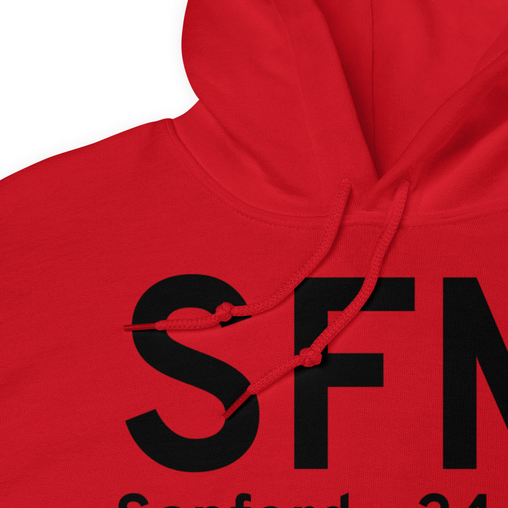 Sanford (KSFM) Airport Hoodie Sweatshirt 