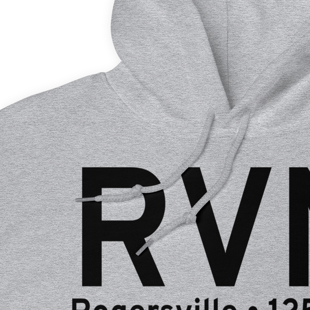 Rogersville (KRVN) Airport Hoodie Sweatshirt 