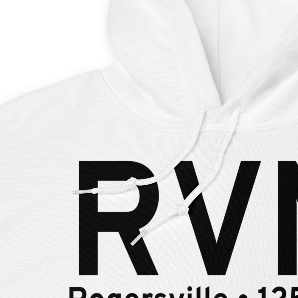 Rogersville (KRVN) Airport Hoodie Sweatshirt 