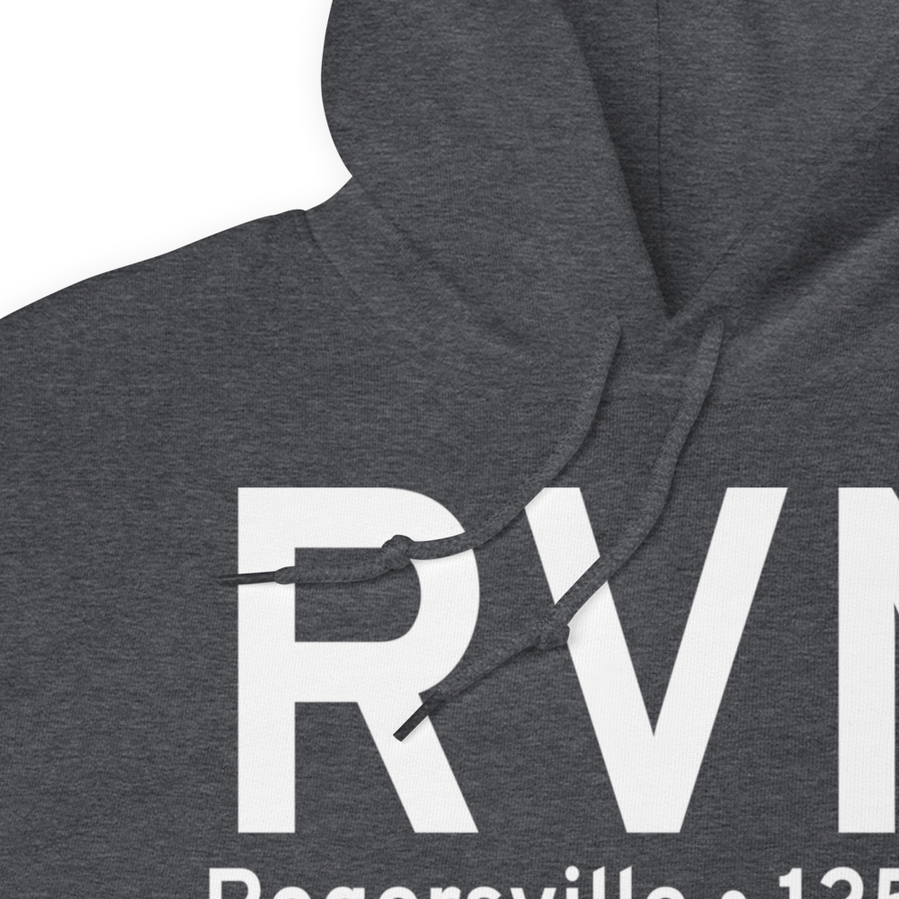 Rogersville (KRVN) Airport Hoodie Sweatshirt 
