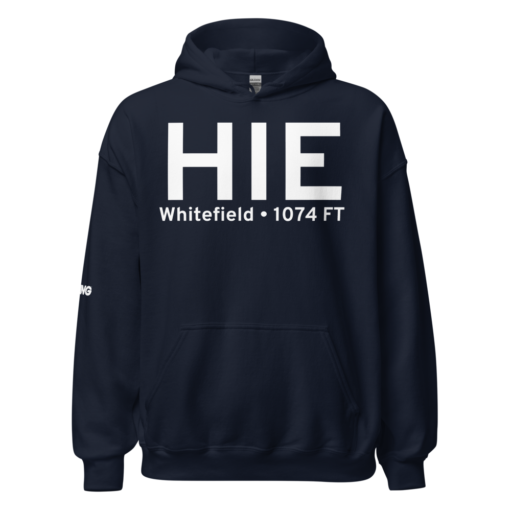 Whitefield (KHIE) Airport Hoodie Sweatshirt 