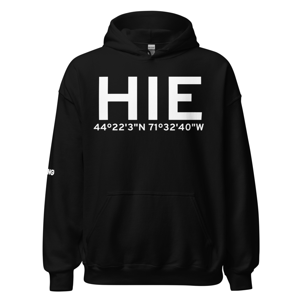 Whitefield (KHIE) Airport Hoodie Sweatshirt 