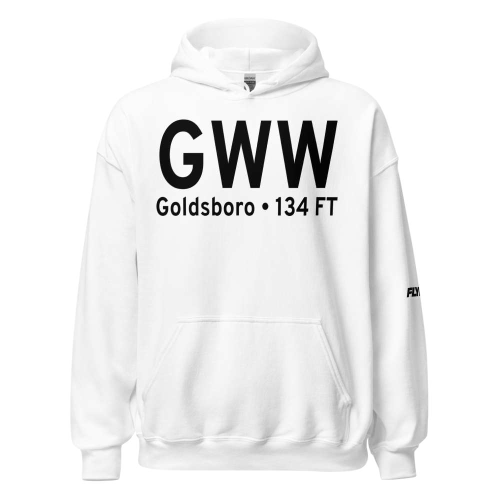 Goldsboro (KGWW) Airport Hoodie Sweatshirt 