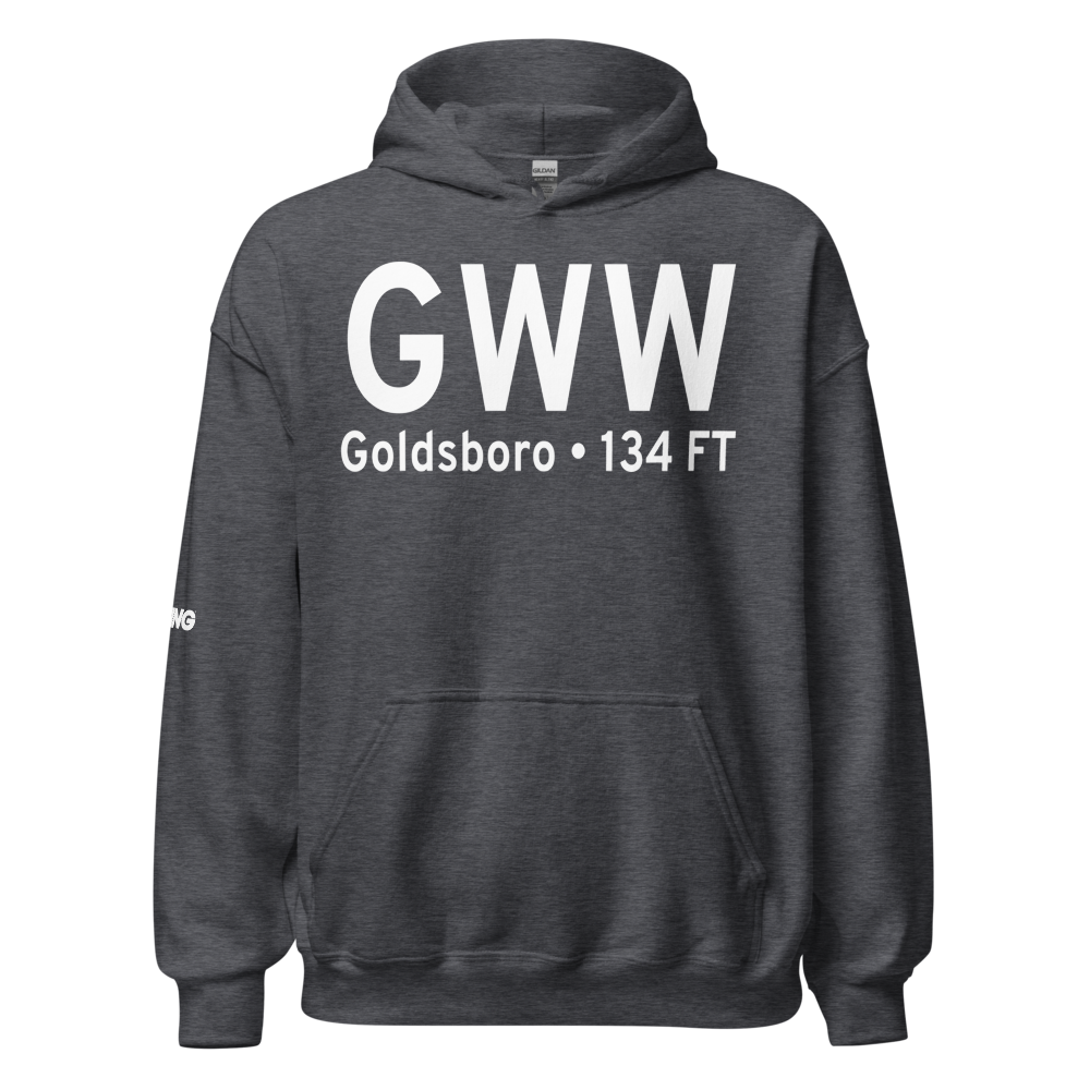 Goldsboro (KGWW) Airport Hoodie Sweatshirt 