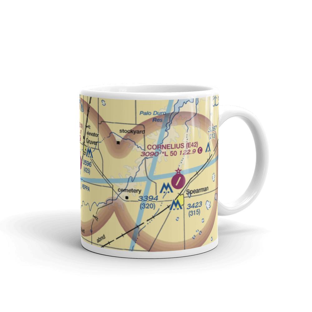 Gruver Municipal Airport (E19) VFR Sectional  Mug 