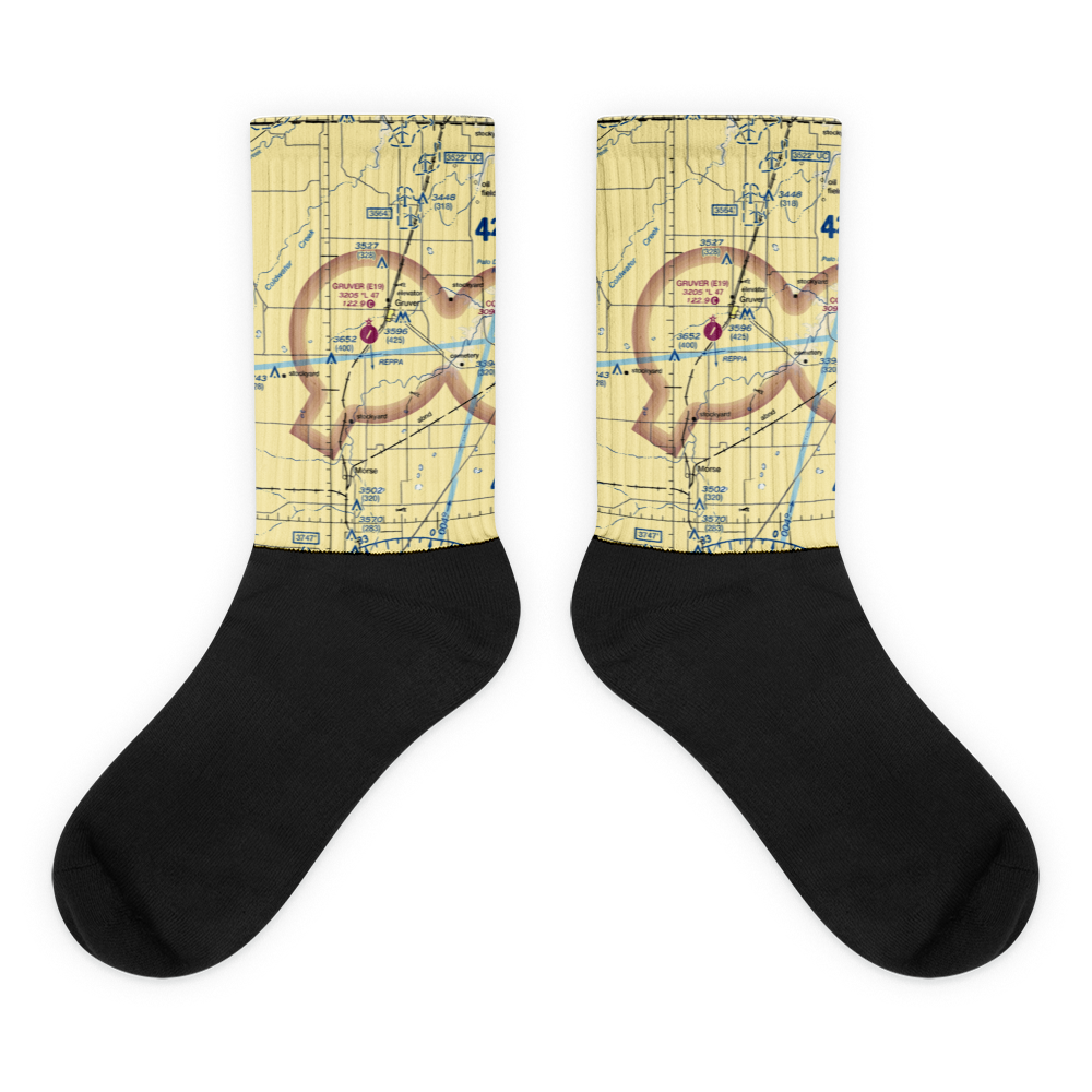 Gruver Municipal Airport (E19) VFR Sectional Socks 