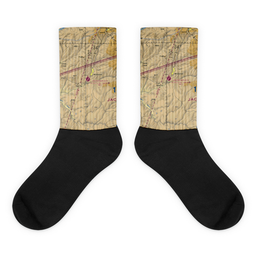 Whiteriver Airport (E24) VFR Sectional Socks 