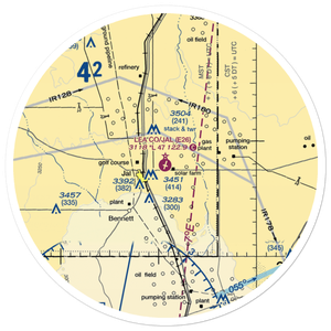 Lea County-Jal Airport (E26) VFR Sectional Sticker (30 mile)