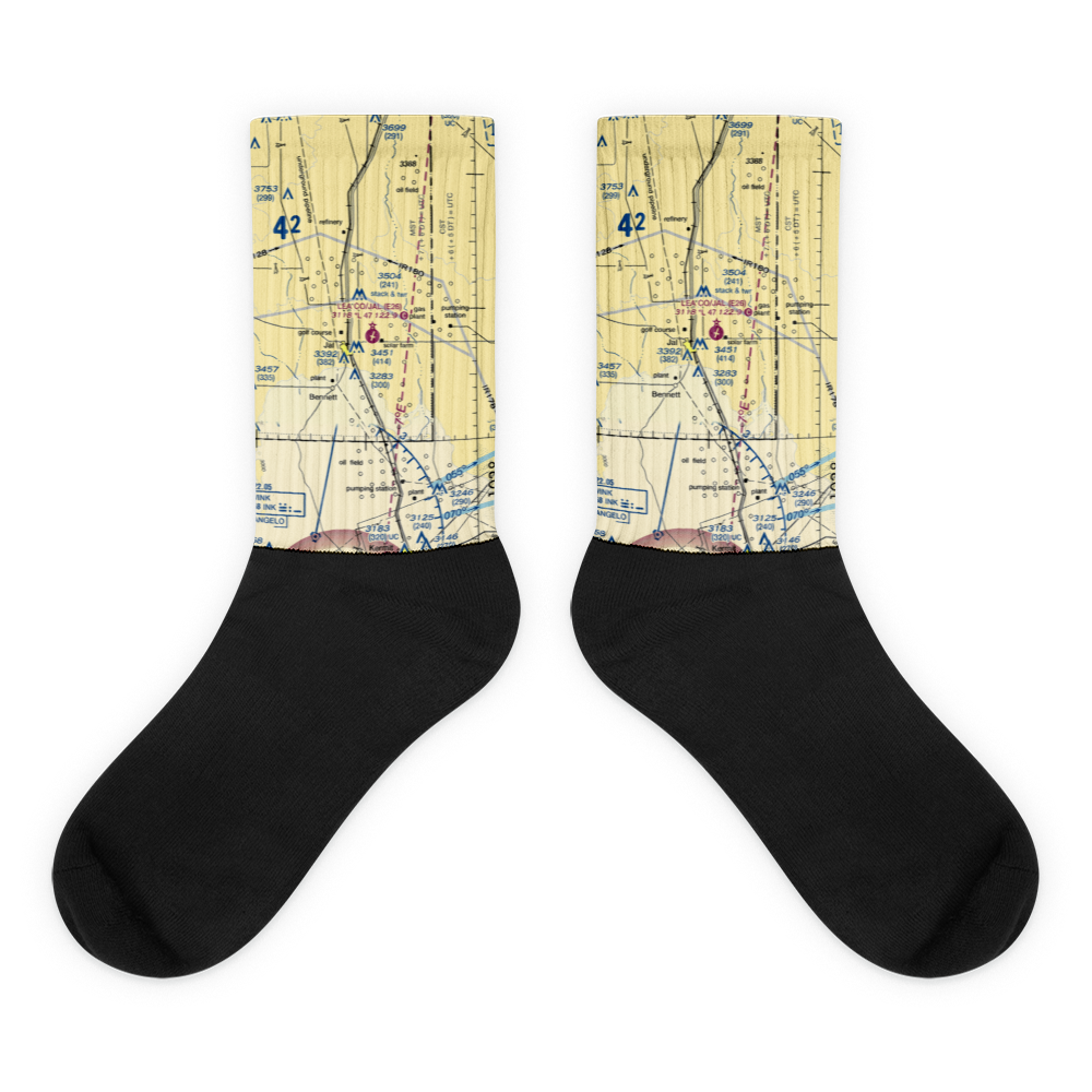 Lea County-Jal Airport (E26) VFR Sectional Socks 