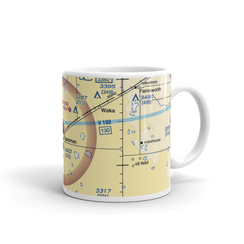 Spearman Municipal Airport (E42) VFR Sectional  Mug 