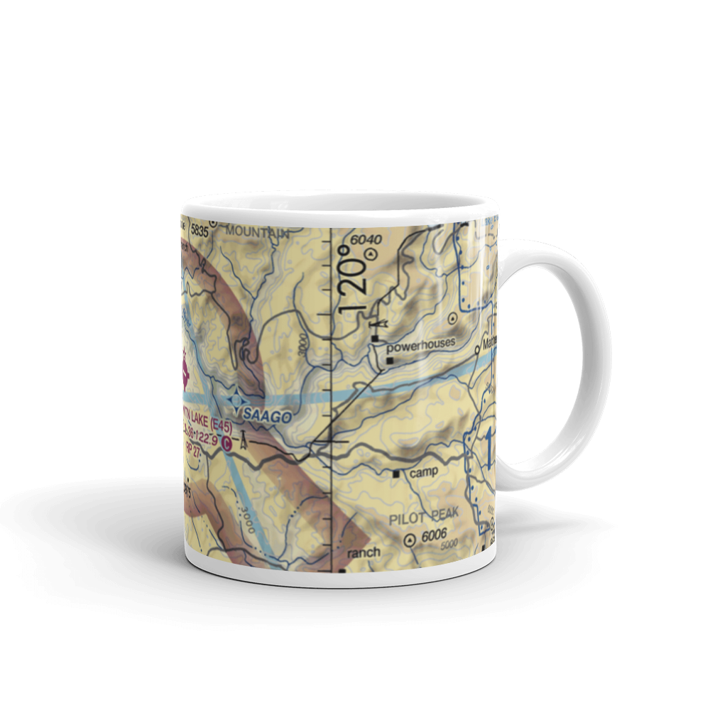 Pine Mountain Lake Airport (E45) VFR Sectional  Mug 