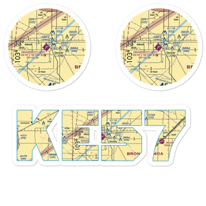 Denver City Airport (E57) VFR Sectional Sticker Pack