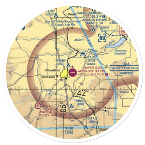 Phifer Airfield (EAN) VFR Sectional Sticker (30 mile)