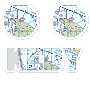 US Coast Guard Station Neah Bay Heliport (EBY) VFR Sectional Sticker Pack