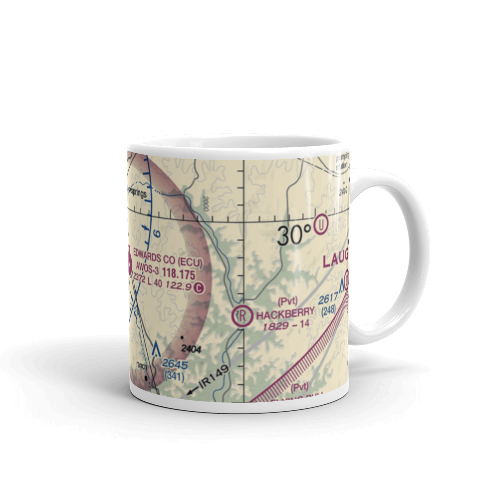 Edwards County Airport (ECU) VFR Sectional  Mug 