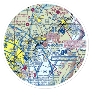 Weide Ahp (Aberdeen Proving Ground) Heliport (EDG) VFR Sectional Sticker (30 mile)