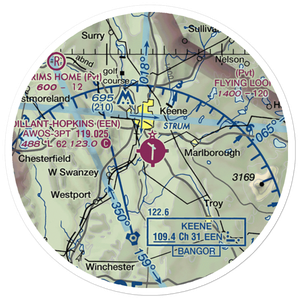 Dillant Hopkins Airport (EEN) VFR Sectional Sticker (20 mile)
