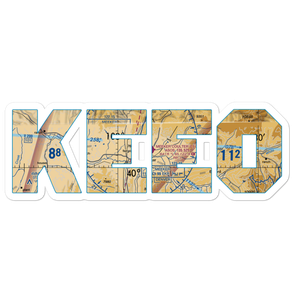 Meeker Airport (EEO) VFR Sectional Sticker