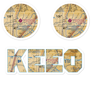 Meeker Airport (EEO) VFR Sectional Sticker Pack