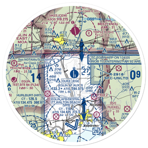 Duke Field (EGI) VFR Sectional Sticker (30 mile)