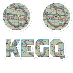 Emmetsburg Municipal Airport (EGQ) VFR Sectional Sticker Pack