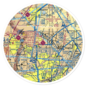 Erie Municipal Airport (EIK) VFR Sectional Sticker (30 mile)