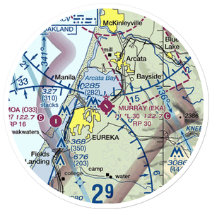 Murray Field (EKA) VFR Sectional Sticker (20 mile)