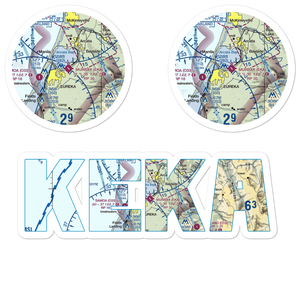 Murray Field (EKA) VFR Sectional Sticker Pack