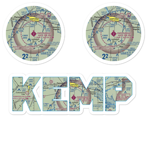 Emporia Municipal Airport (EMP) VFR Sectional Sticker Pack