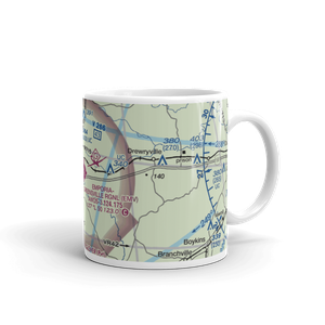 Emporia Greensville Regional Airport (EMV) VFR Sectional  Mug