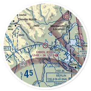 Errol Airport (ERR) VFR Sectional Sticker (20 mile)