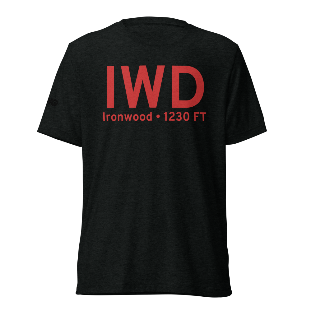 Ironwood (KIWD) Airport Tri-blend T-Shirt 