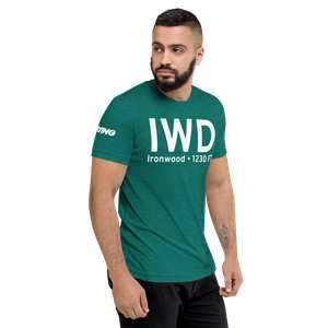 Ironwood (KIWD) Airport Tri-blend T-Shirt