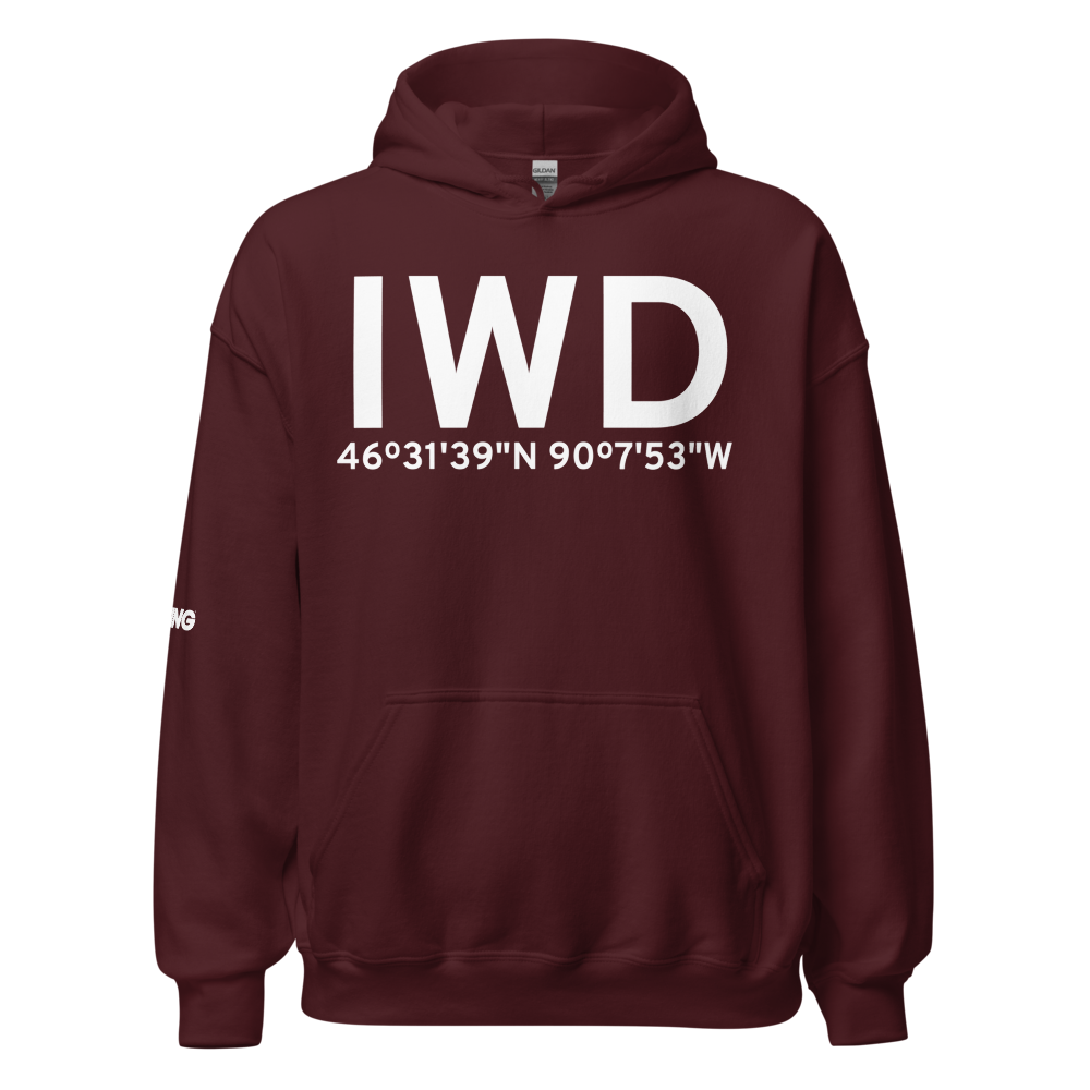 Ironwood (KIWD) Airport Hoodie Sweatshirt 