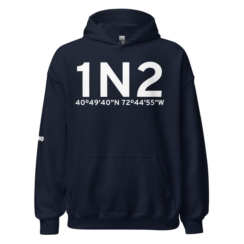 East Moriches (1N2) Airport Hoodie Sweatshirt 