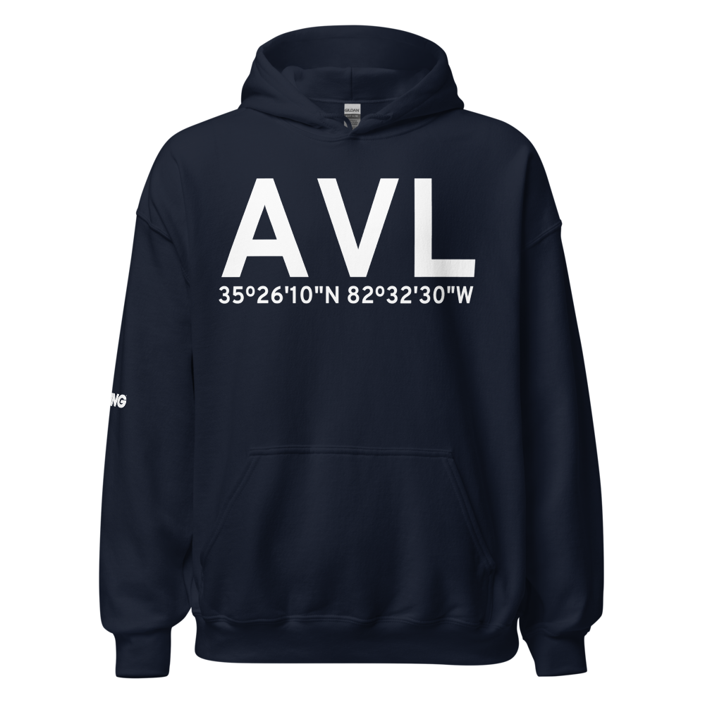 Asheville (KAVL) Airport Hoodie Sweatshirt 