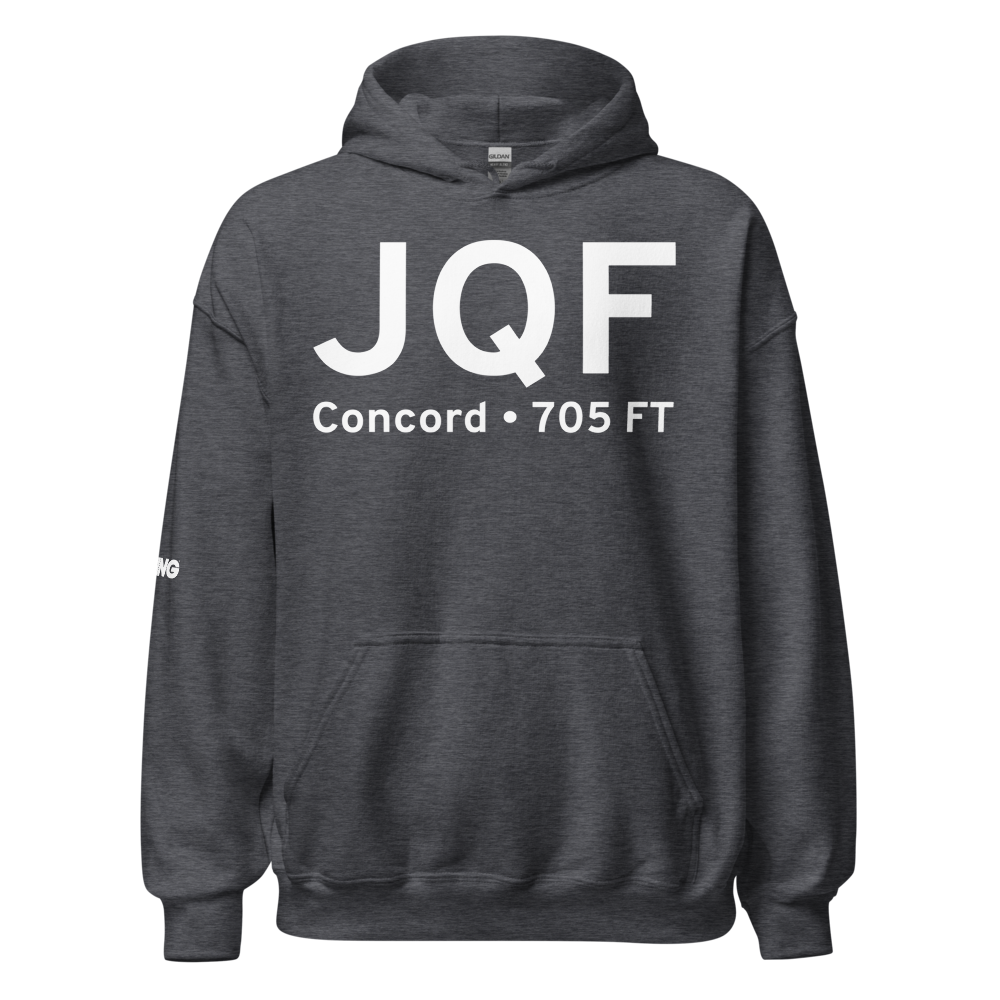 Concord (KJQF) Airport Hoodie Sweatshirt 