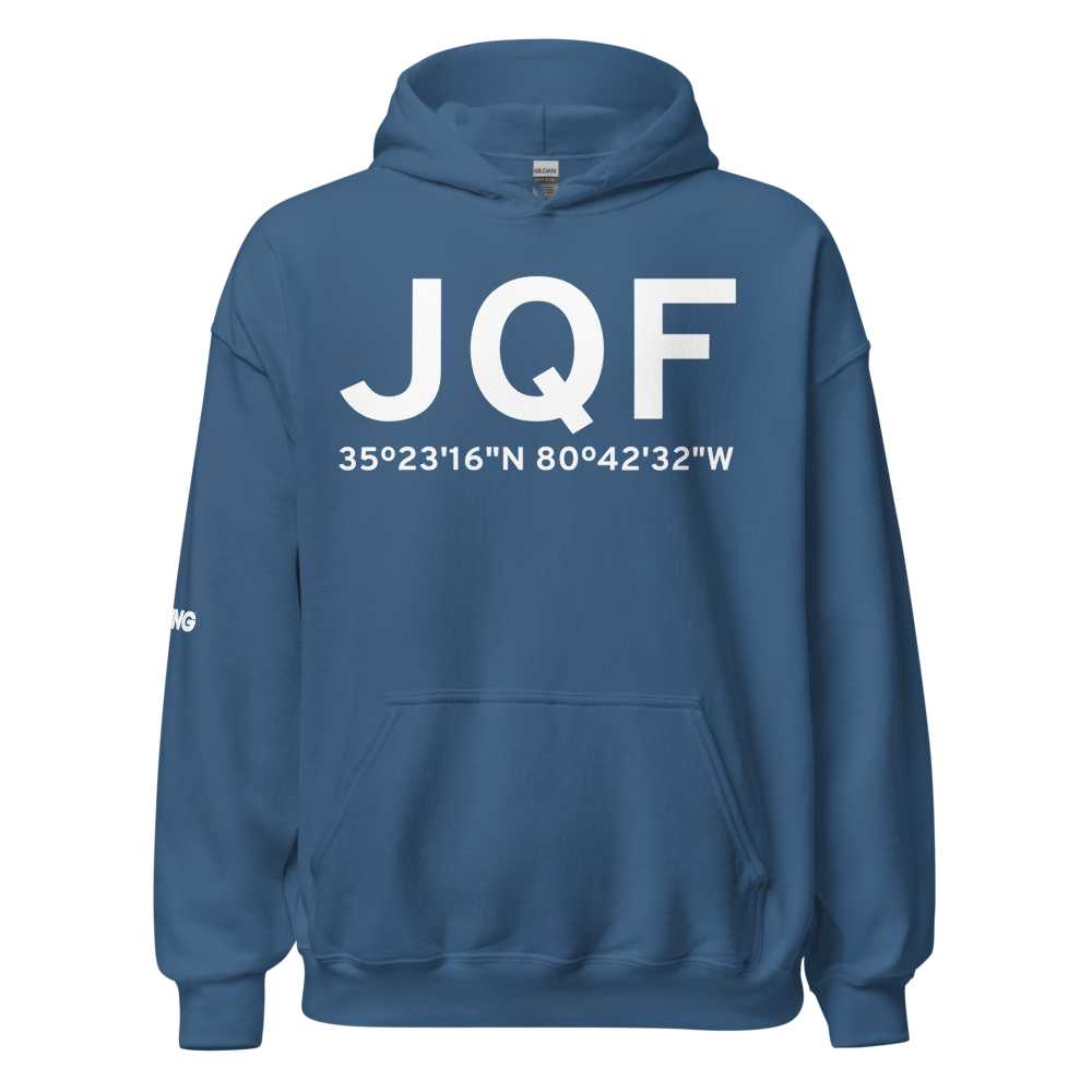 Concord (KJQF) Airport Hoodie Sweatshirt 