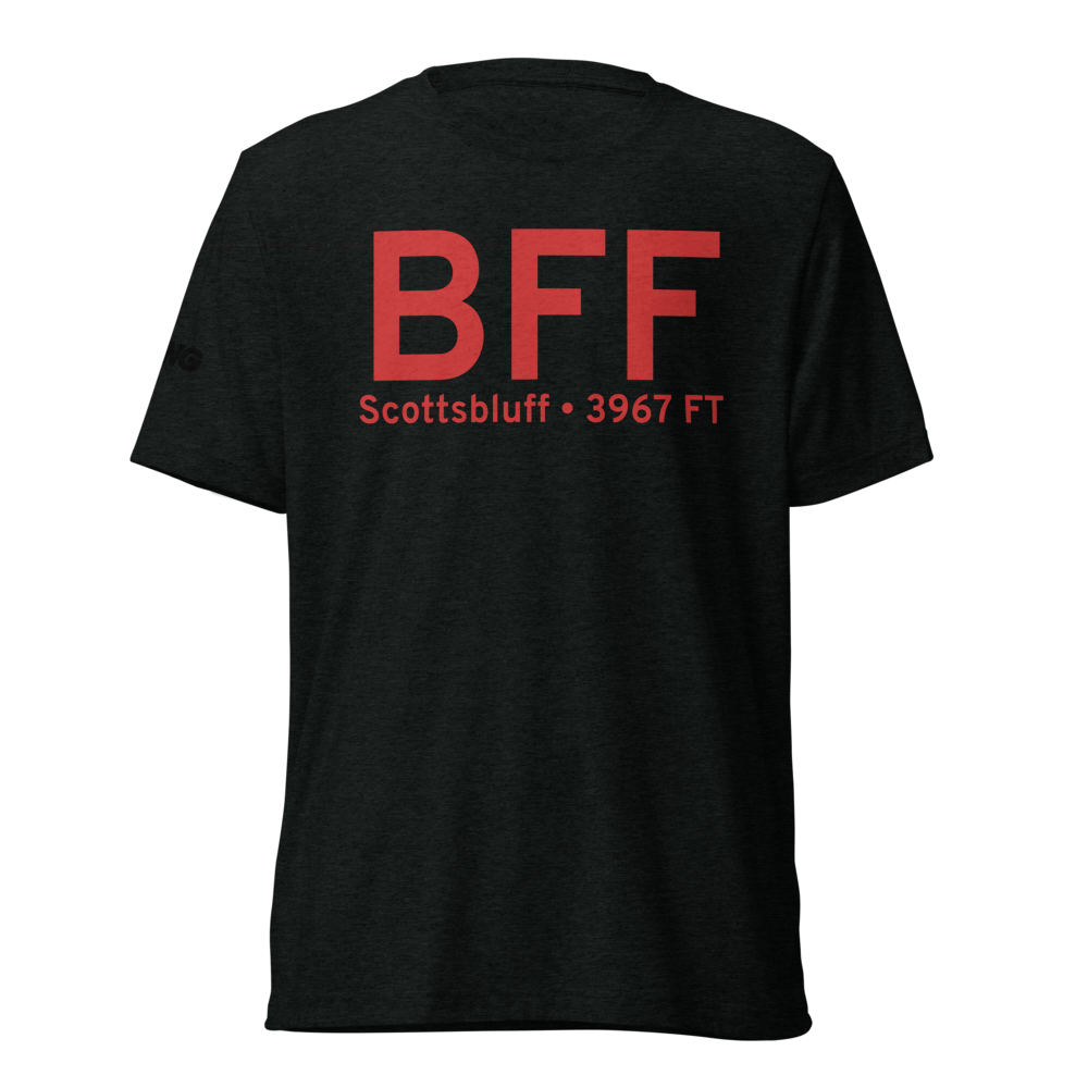 Scottsbluff (KBFF) Airport Tri-blend T-Shirt 