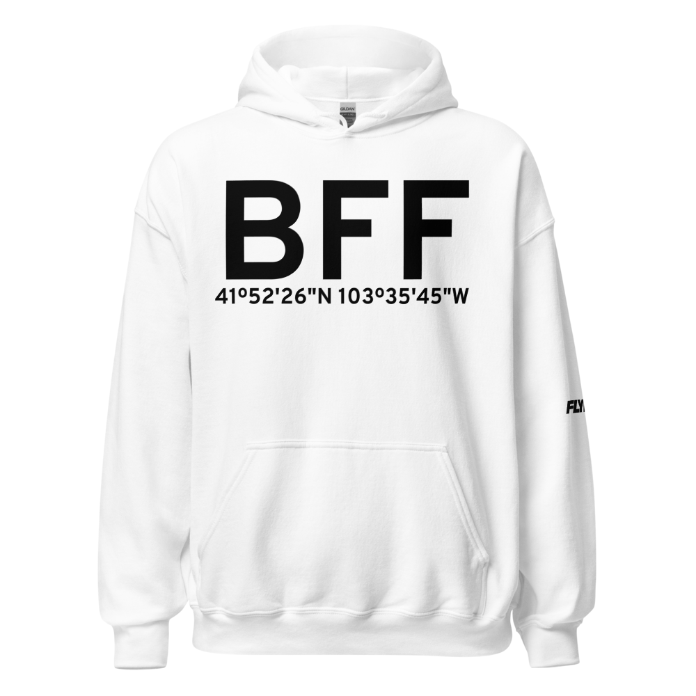 Scottsbluff (KBFF) Airport Hoodie Sweatshirt 
