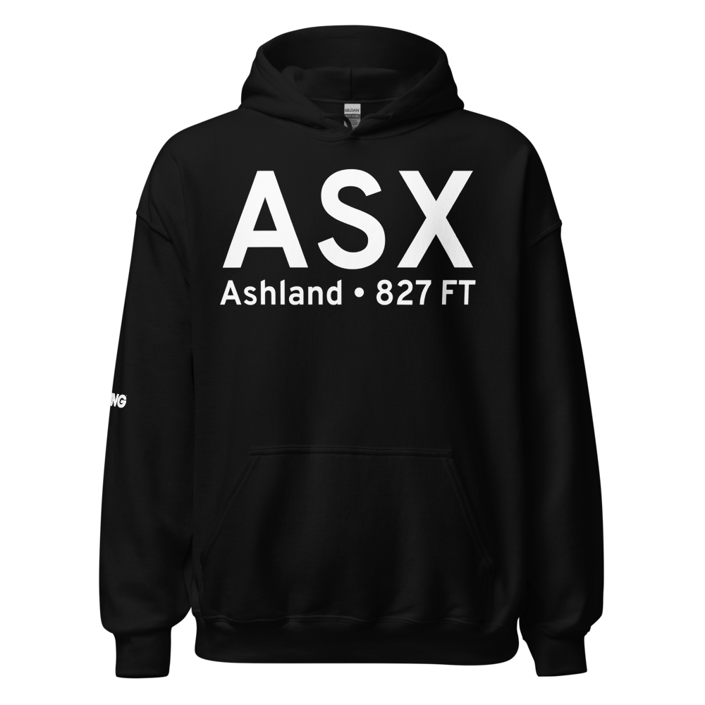 Ashland (KASX) Airport Hoodie Sweatshirt 
