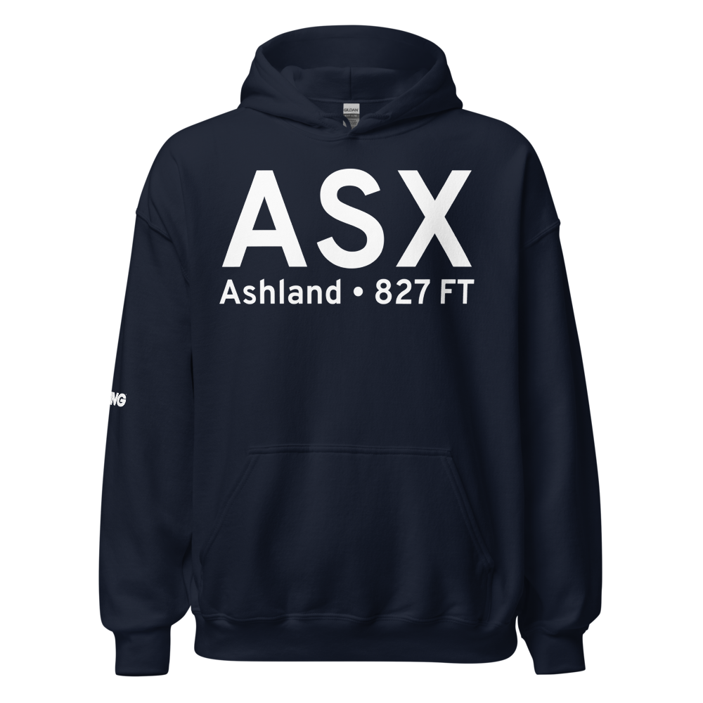 Ashland (KASX) Airport Hoodie Sweatshirt 