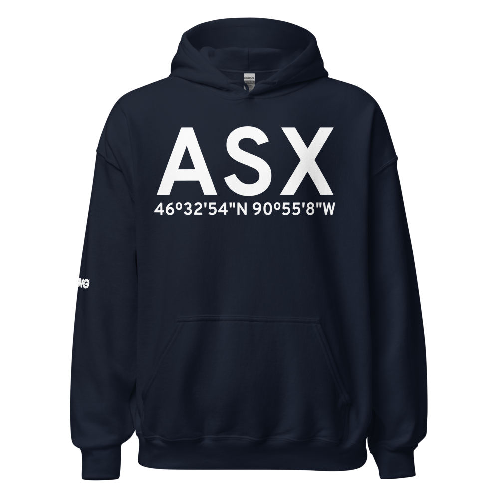 Ashland (KASX) Airport Hoodie Sweatshirt 