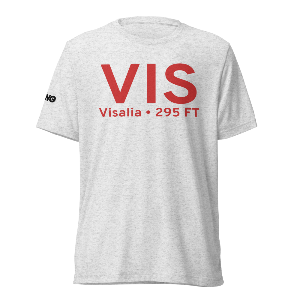 Visalia (KVIS) Airport Tri-blend T-Shirt 